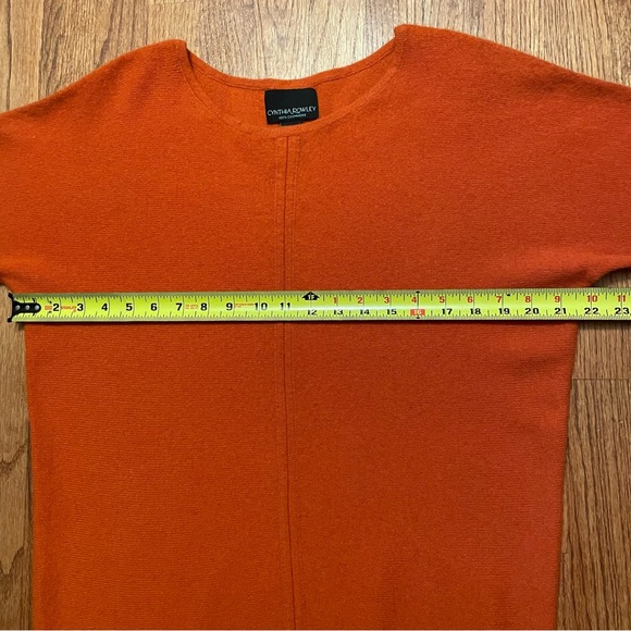 Cynthia Rowley Rust Cashmere Sweater size M - Picture 14 of 14